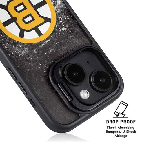NHL Boston Bruins Iced iPhone 14 Kickstand Case